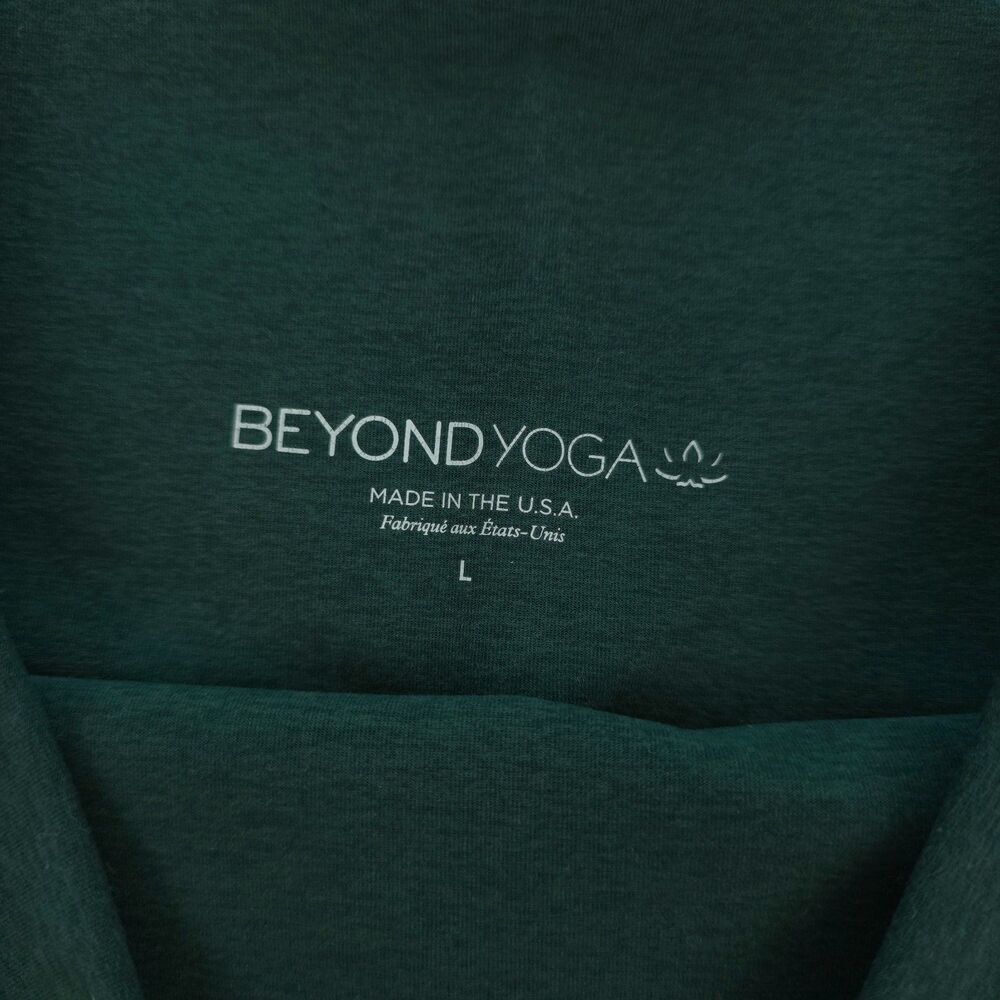 BEYOND YOGA Spacedye Out Of Pocket High Waisted Midi Leggings Emerald Green Boho - Picture 2 of 9